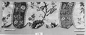 Floral print, Linen, French, possibly Nantes 