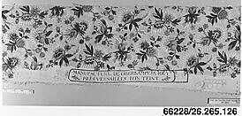 Floral print, Oberkampf Manufactory (French, active 1760–1843), Linen, French, Jouy-en-Josas