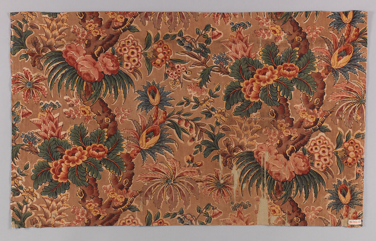 Floral print, Bannister Hall (British, founded ca. 1798), Cotton, British, Preston 