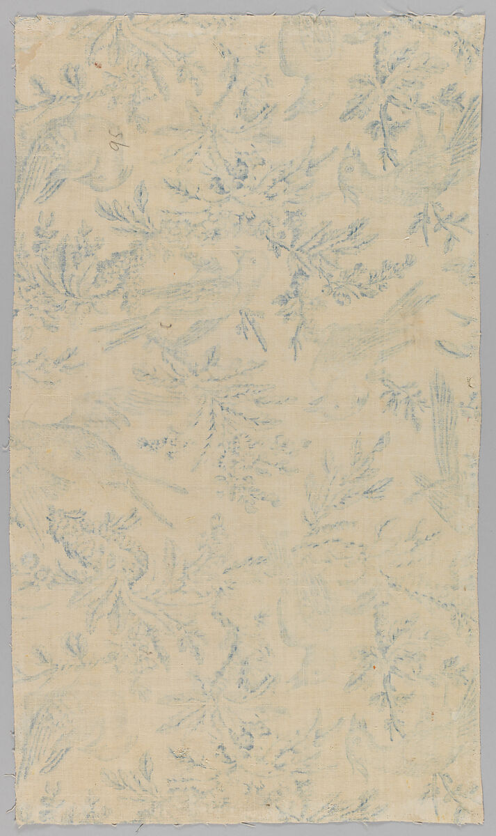 Pictorial print, Linen, British