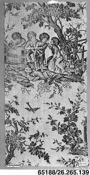 "Apotheosis of Necker", Gorgerat Frères et Cie, Cotton, French, Nantes 