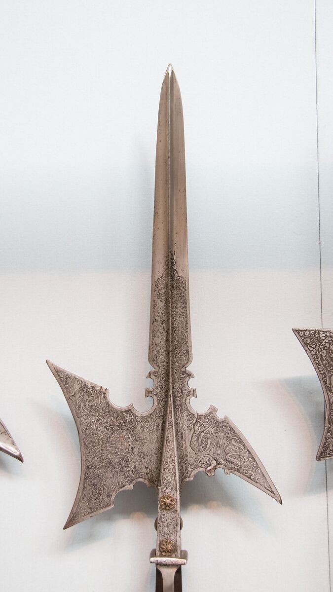 Halberd of Emperor Matthias (reigned 1612–19), Steel, wood, German 