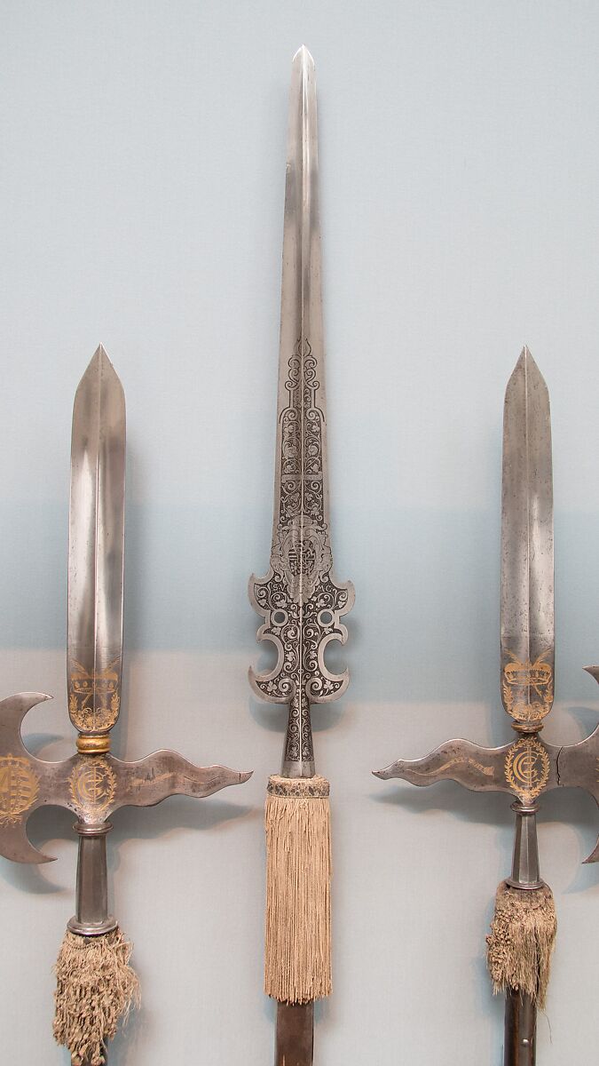 Partisan of Johann Georg I of Saxony (reigned 1611–56), Steel, wood, German 