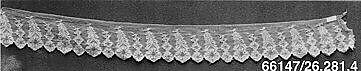 Strip, Silk, machine-made lace, British