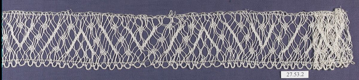 Strip, Silk, bobbin lace, Swedish