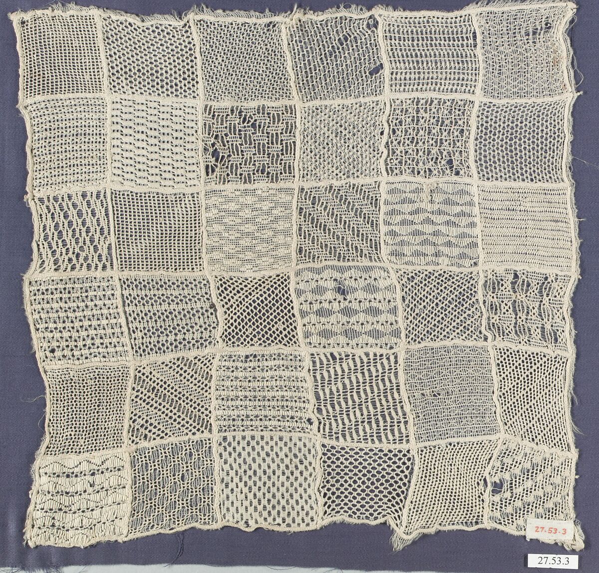 Sampler, Drawnwork, Swedish