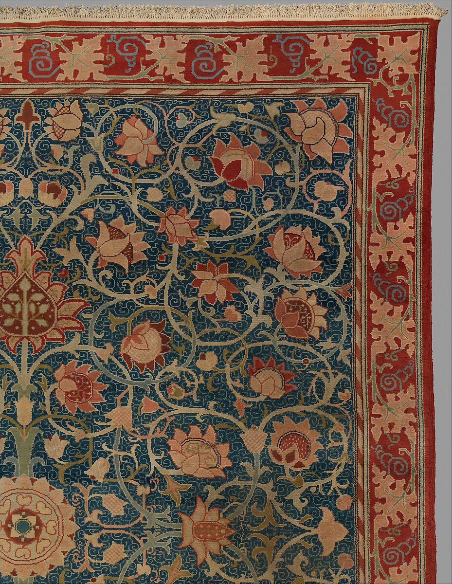 Holland Park carpet, Designed by William Morris (British, Walthamstow, London 1834–1896 Hammersmith, London), Wool
Turkish (Ghiordes) knot, 25 to the square inch., British, Merton Abbey or Hammersmith