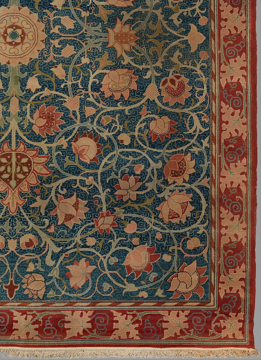 Holland Park carpet, Designed by William Morris (British, Walthamstow, London 1834–1896 Hammersmith, London), Wool
Turkish (Ghiordes) knot, 25 to the square inch., British, Merton Abbey or Hammersmith