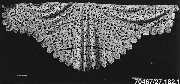 Collar, Bobbin lace, Milanese lace, Northern Italian 