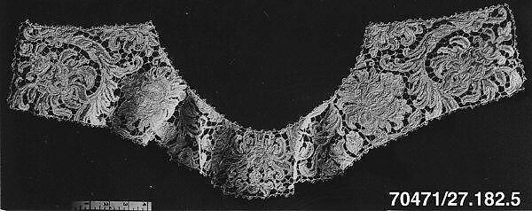 Collar, Needle lace, gros point lace, Italian 
