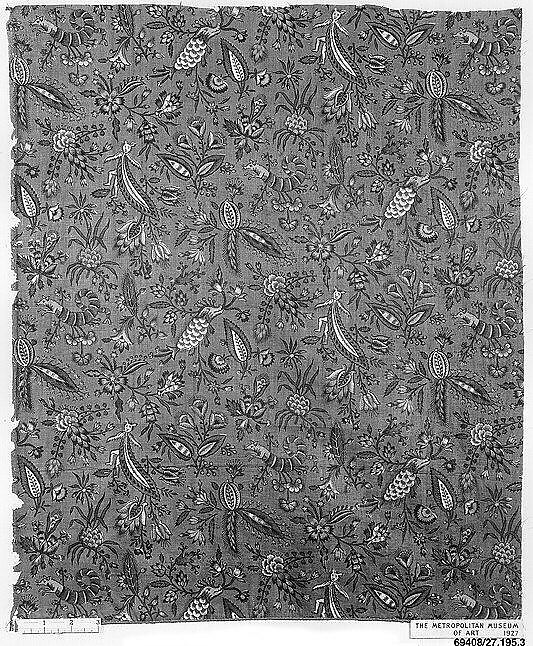 "Les Coquecigrues", Oberkampf Manufactory (French, active 1760–1843), Cotton, French, Jouy-en-Josas