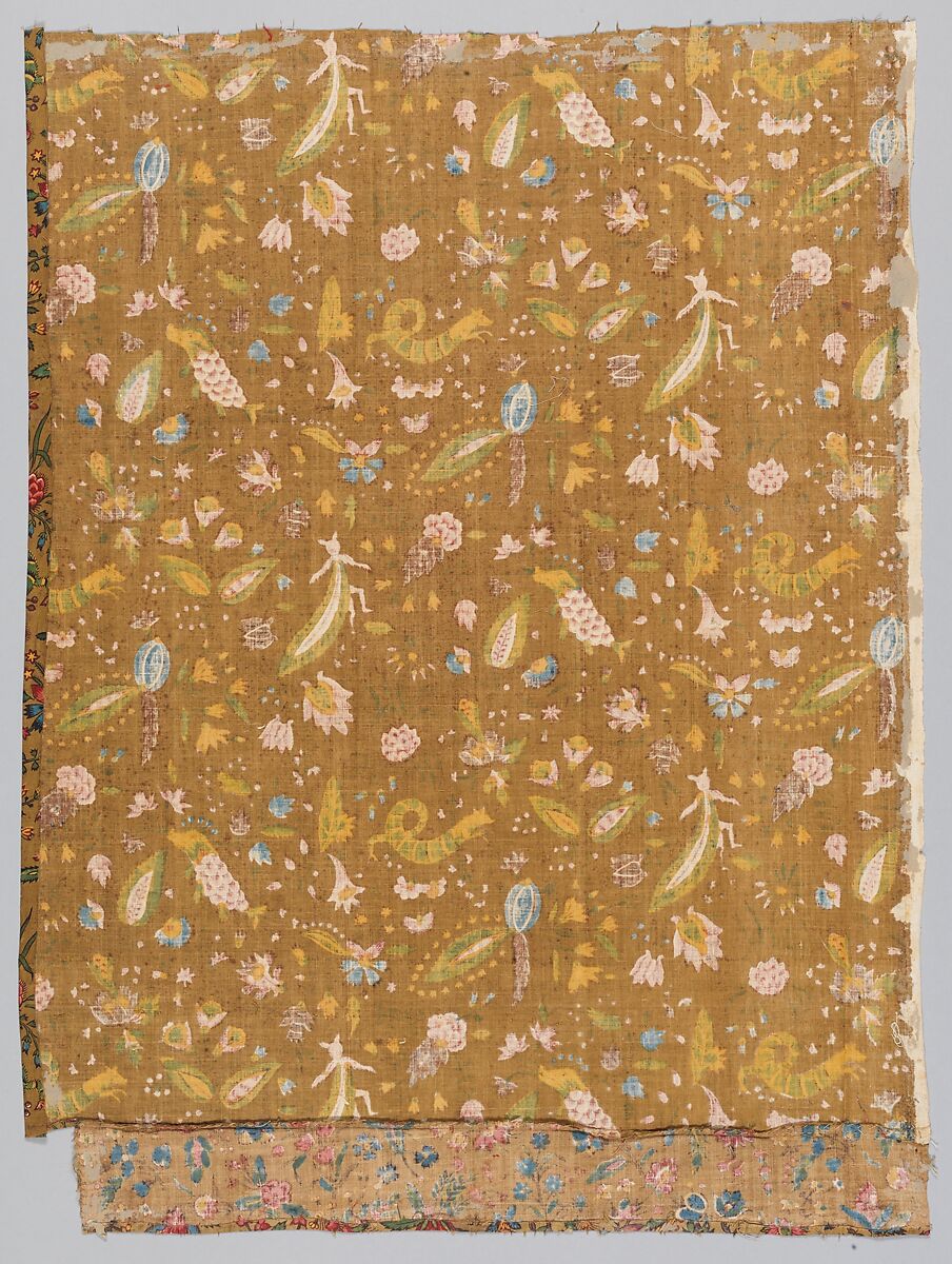 "Les Coquecigrues", Oberkampf Manufactory (French, active 1760–1843), Cotton, French, Jouy-en-Josas