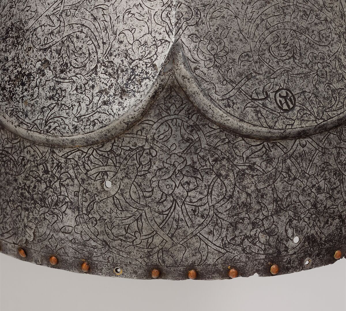 Helmet, Steel, copper alloy, Turkish