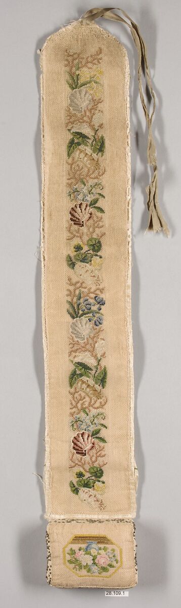 Needlecase, Canvas and silk, French 