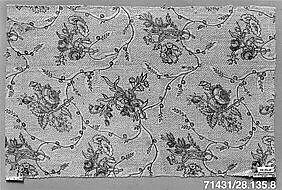 Floral print, Oberkampf Manufactory (French, active 1760–1843), Cotton, French, Jouy-en-Josas 