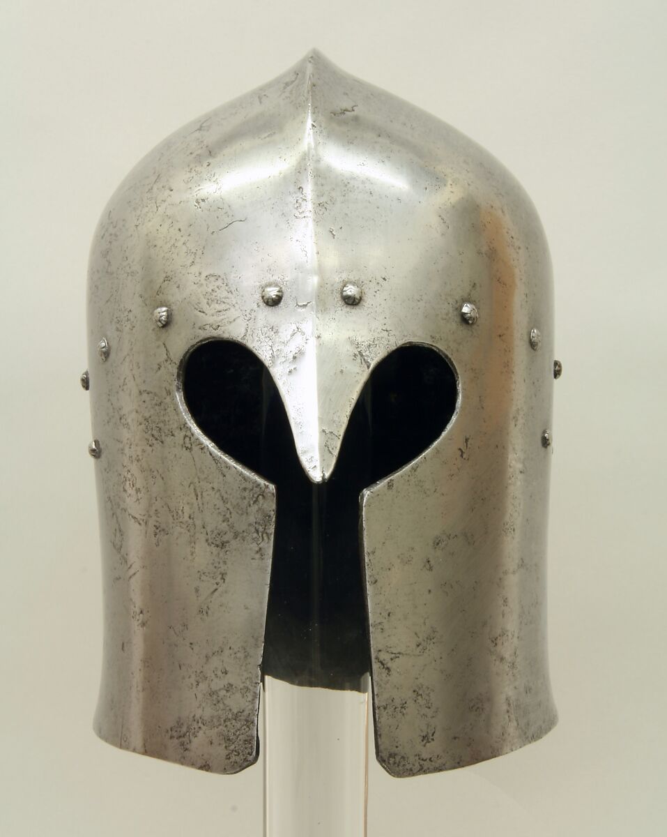 Barbute, Pietro da Castello (Italian, Brescia, documented 1469–86, died before 1498), Steel, Italian, Brescia