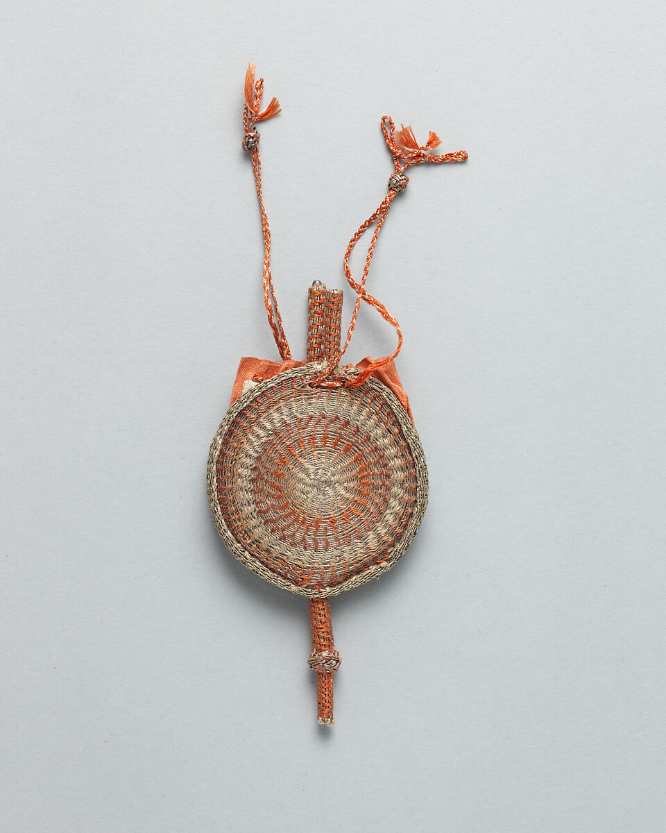 Perfume sprinkler, Silk and metal-wrapped thread, British