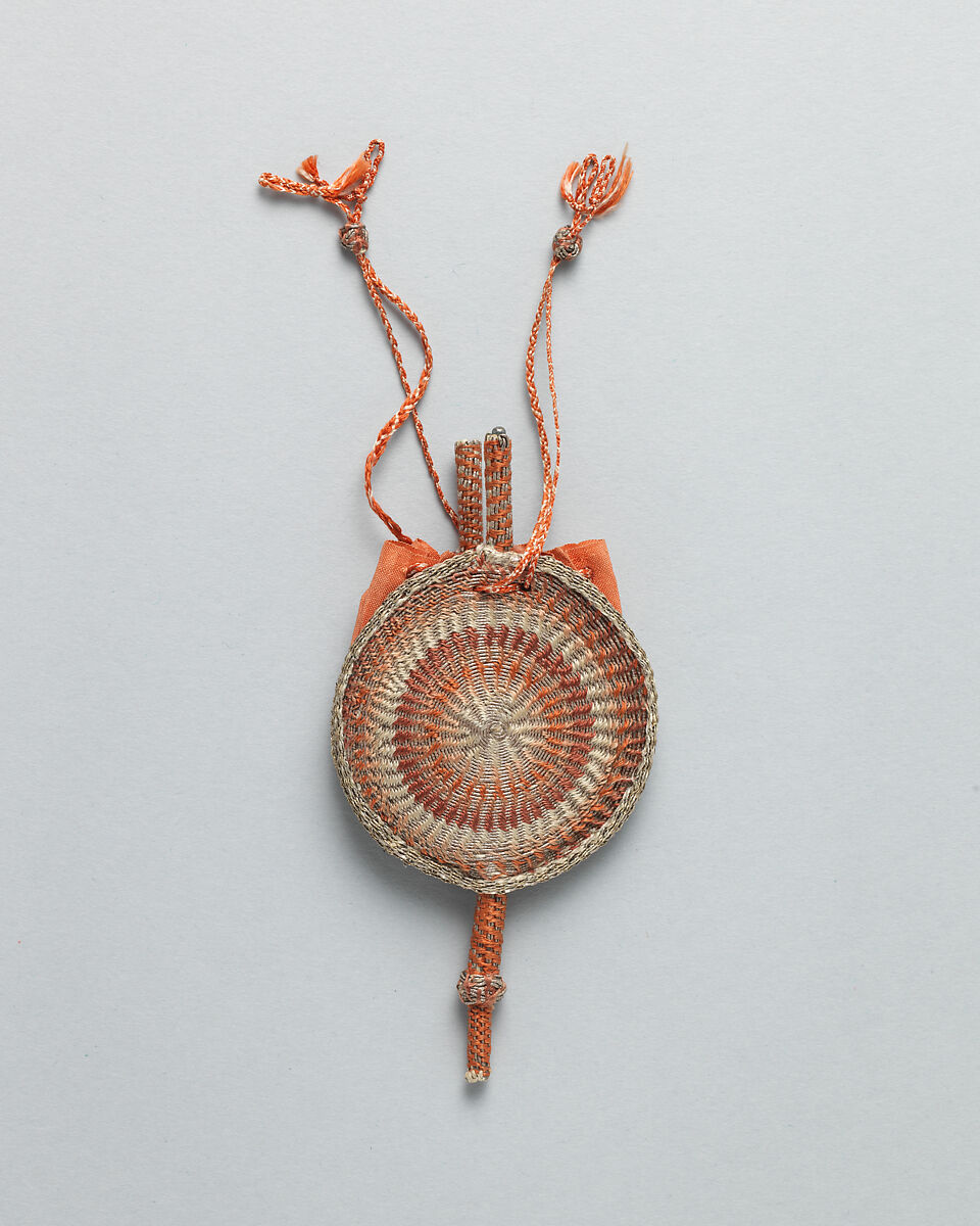 Perfume sprinkler, Silk and metal-wrapped thread, British