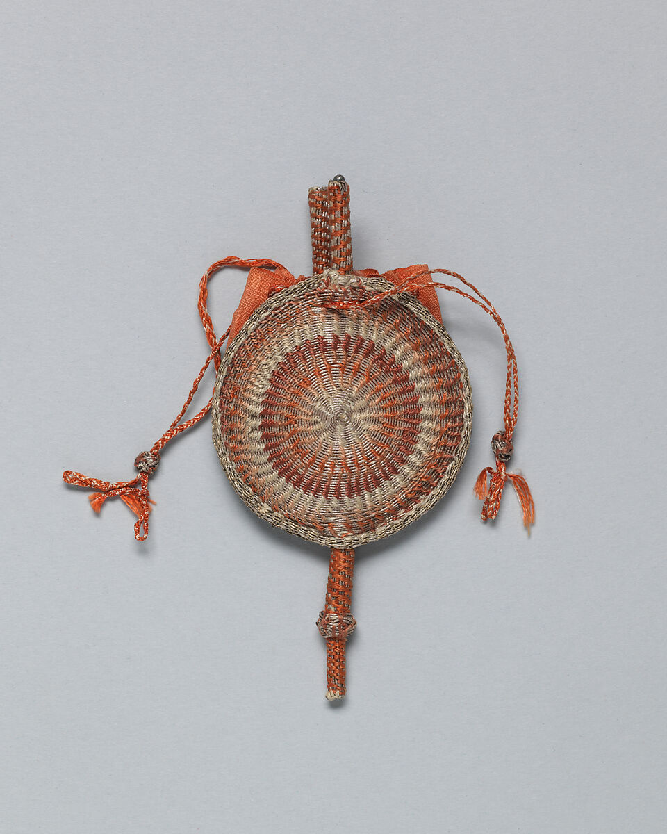 Perfume sprinkler, Silk and metal-wrapped thread, British