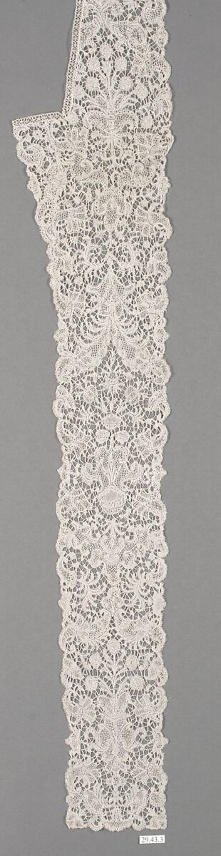 Lappet, Bobbin lace, point d'Angleterre, Flemish, Brussels