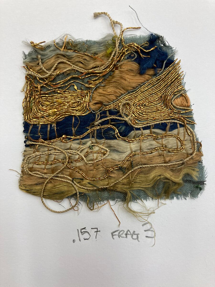 Vertical panel, Silk and metal thread, Chinese, for Portuguese market