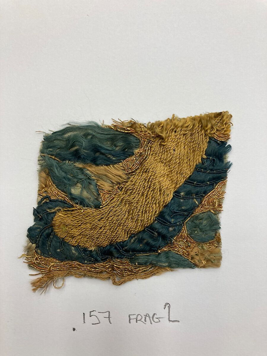 Vertical panel, Silk and metal thread, Chinese, for Portuguese market