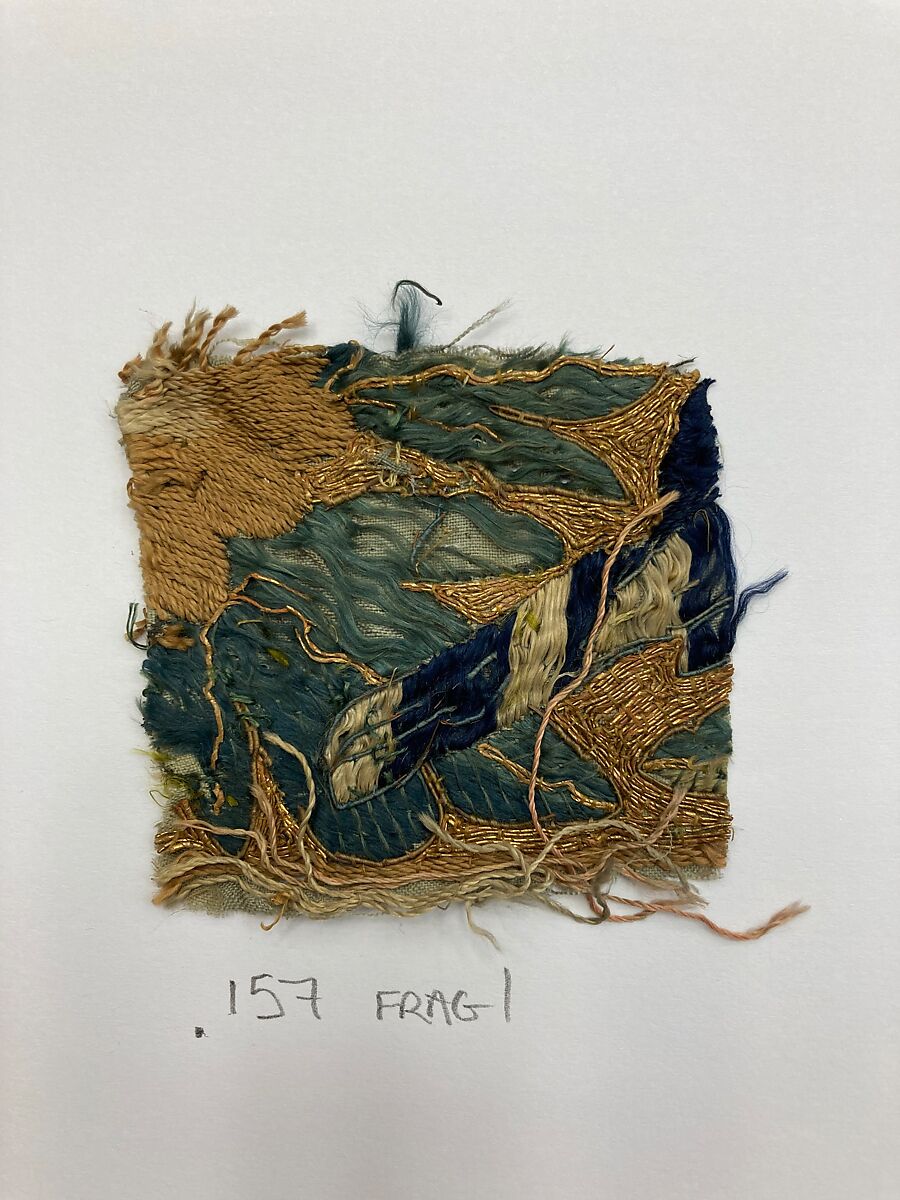 Vertical panel, Silk and metal thread, Chinese, for Portuguese market