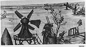 "Tomb of Rousseau", Manufactured by Petitpierre et Cie (French, 1790–1802)  , for DuPasquier, Cotton, French, Nantes