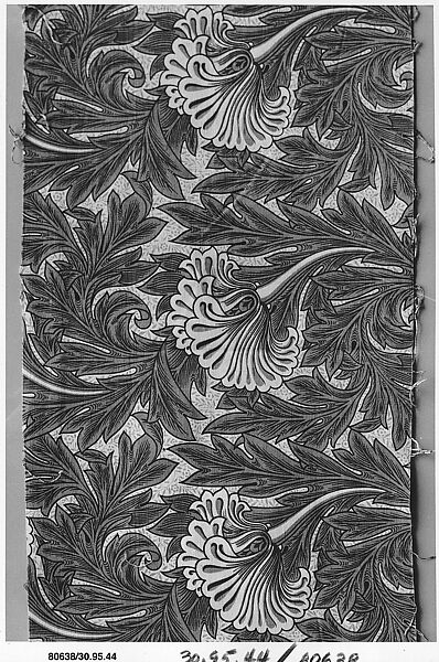 Tulip, Designed by William Morris (British, Walthamstow, London 1834–1896 Hammersmith, London), Cotton, British