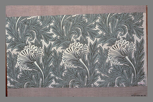 Tulip, Designed by William Morris (British, Walthamstow, London 1834–1896 Hammersmith, London), Cotton, British 