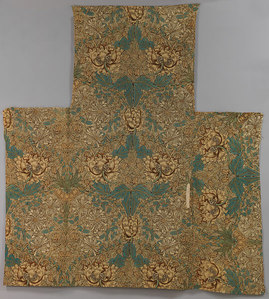 Honeysuckle, Designed by William Morris (British, Walthamstow, London 1834–1896 Hammersmith, London), Cotton, British, Merton Abbey 