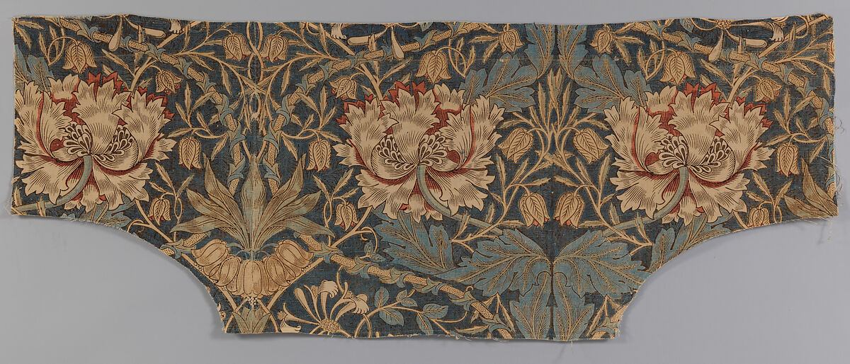 Honeysuckle, Designed by William Morris (British, Walthamstow, London 1834–1896 Hammersmith, London), Linen, British