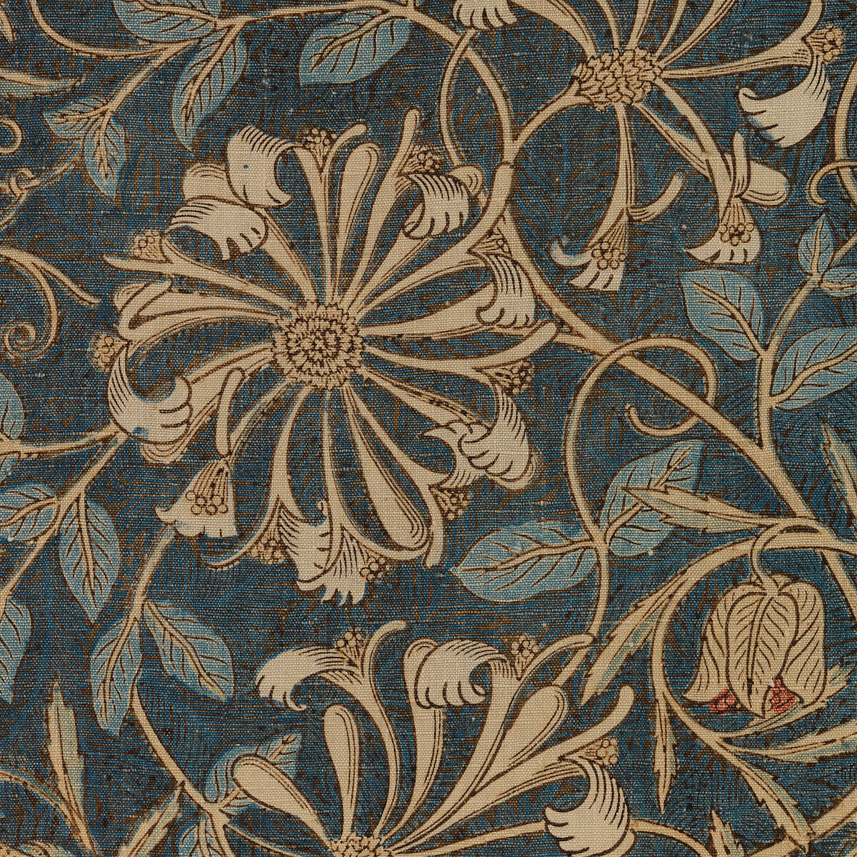Honeysuckle, Designed by William Morris (British, Walthamstow, London 1834–1896 Hammersmith, London), Linen, British
