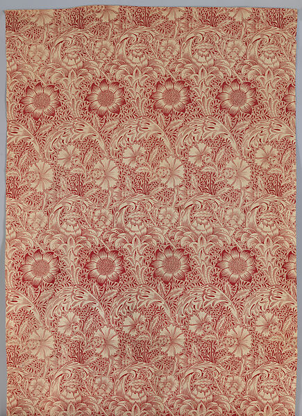 Corncockle, Designed by William Morris (British, Walthamstow, London 1834–1896 Hammersmith, London), Linen, British, Merton Abbey 