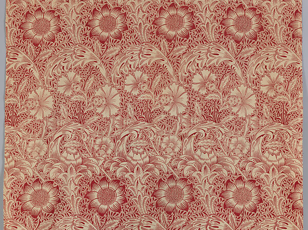 Corncockle, Designed by William Morris (British, Walthamstow, London 1834–1896 Hammersmith, London), Linen, British, Merton Abbey