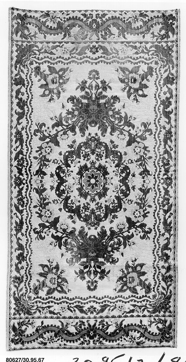 Piece, Albergo di Virtù, Silk and silver, Italian, Turin 