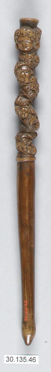 Needle sheath, Wood, French or Flemish 