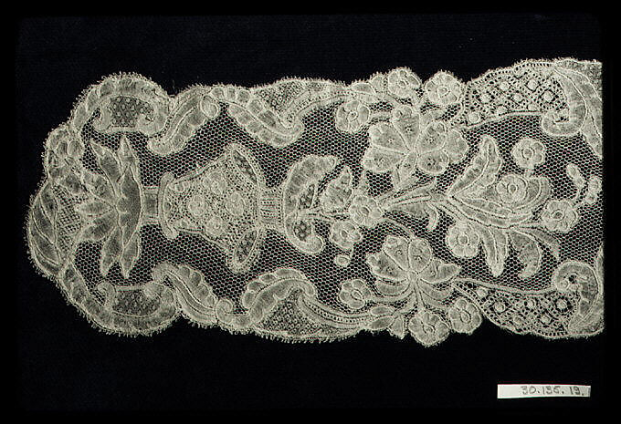 Lappet, Bobbin lace, Brussels bobbin lace, point d'Angleterre, Flemish