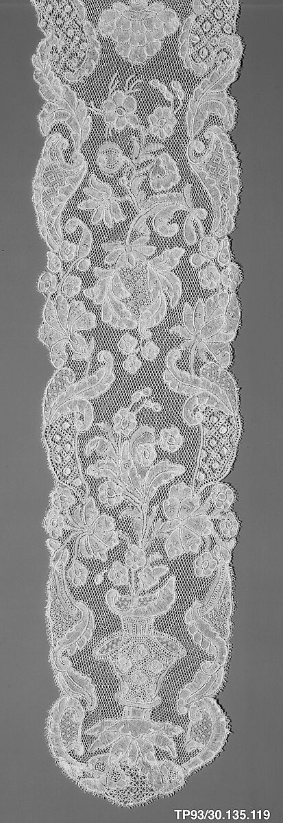 Lappet, Bobbin lace, Brussels bobbin lace, point d'Angleterre, Flemish