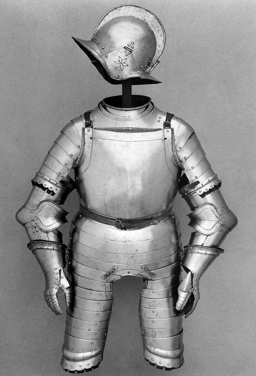 Composed Half Armor, Steel, copper alloy, leather, German 