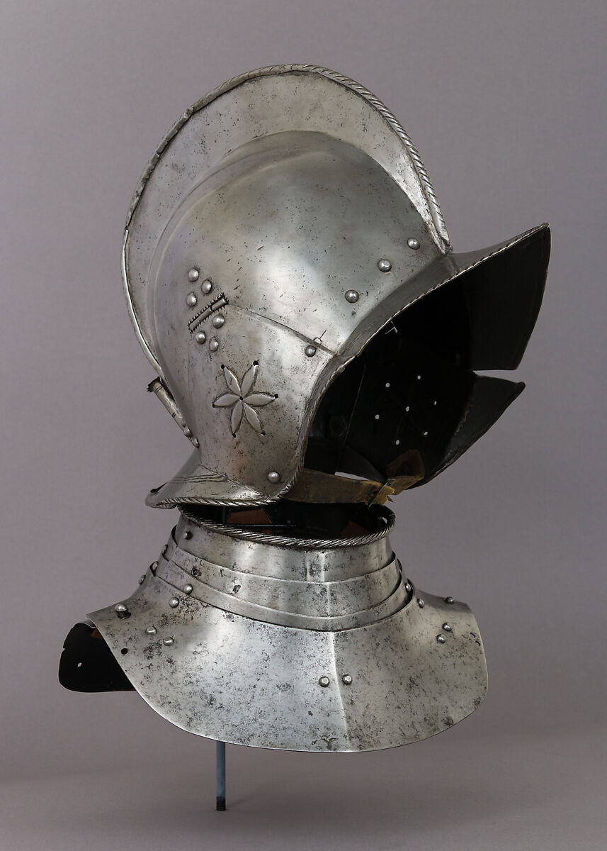 Composed Half Armor, Steel, copper alloy, leather, German