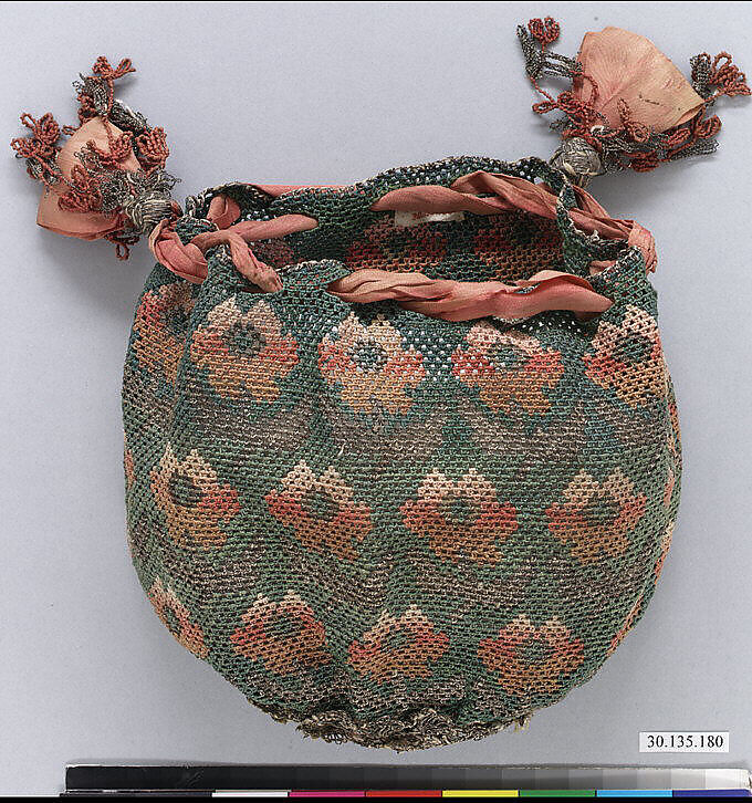 Bag, Crochet, possibly British 