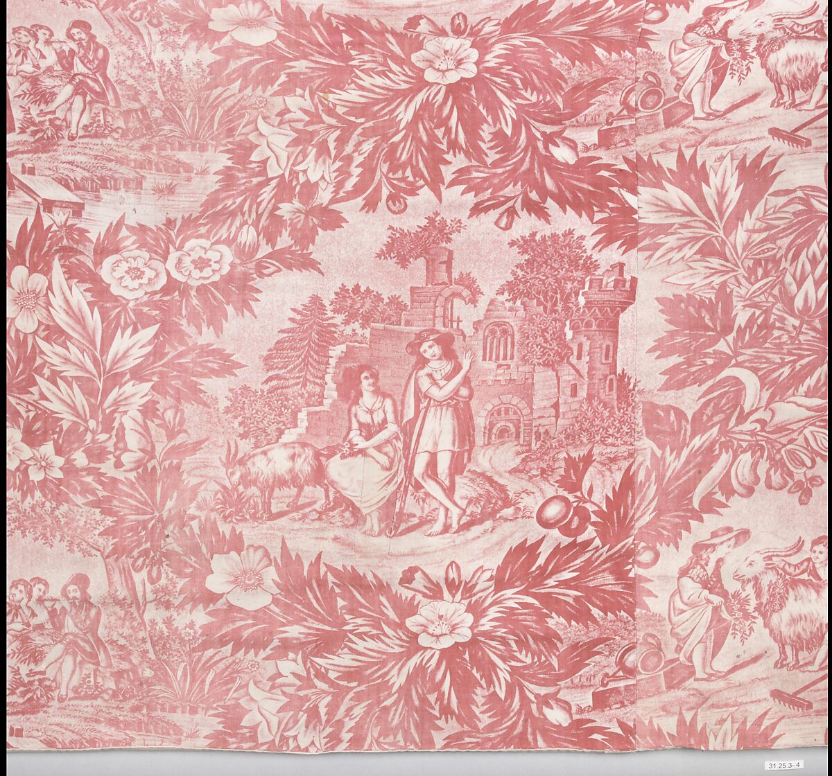 Fragment, Cotton, French, Alsace