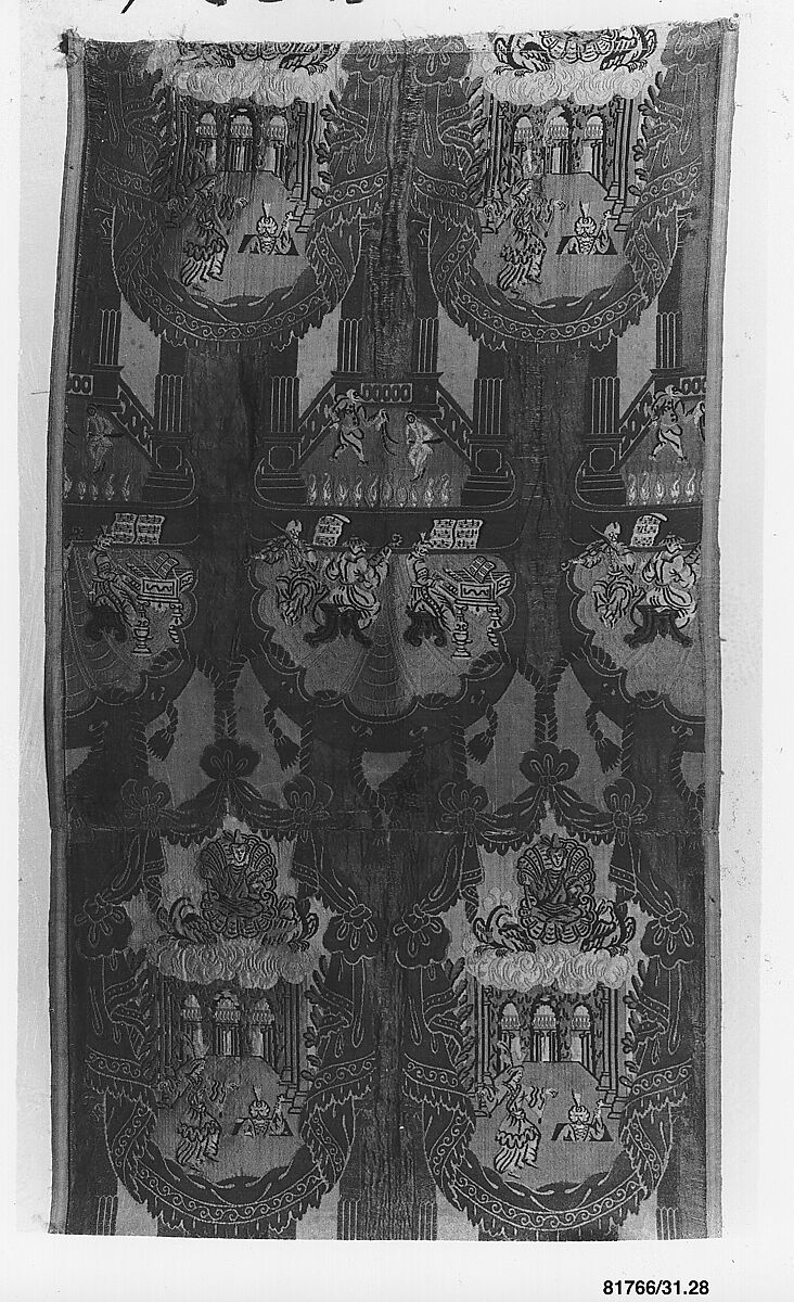 Piece, Silk and metal thread, Italian, Venice