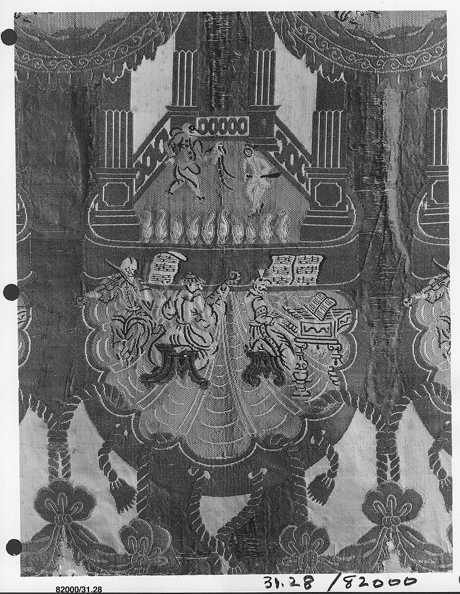 Piece, Silk and metal thread, Italian, Venice