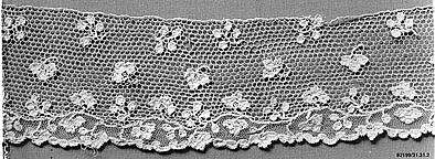 Edging, Needle lace, point d'Argentan, French 