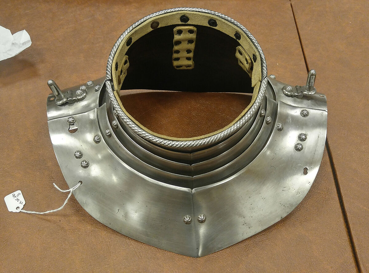 Armor, Steel, leather, German, Landshut; greaves and sabatons, German, Augsburg (?)