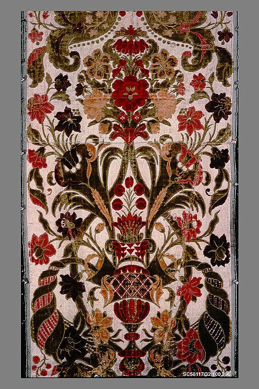 Piece, Albergo di Virtù, Silk and metal thread, Italian, Turin 