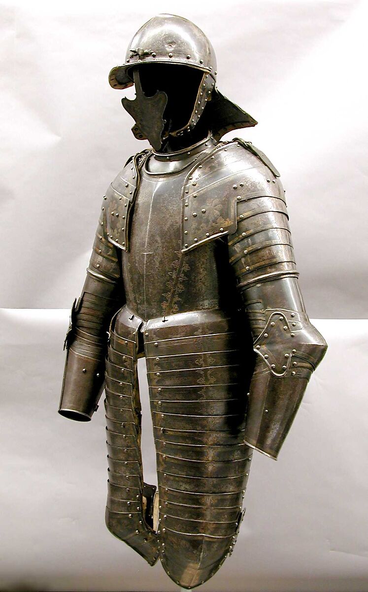 Three-Quarter Armor, Steel, leather, Italian, Brescia