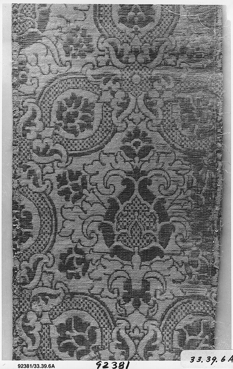 Back of a chasuble, Silk and metal thread, Italian, possibly Florence 